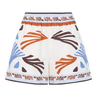 Herno Short Shorts, female, Multicolor, Size: L Shorts in Summer Print Cotton