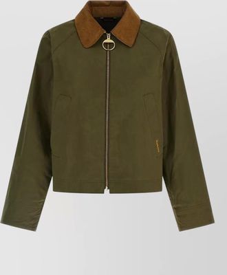 Barbour catlin jacket long sleeves contrast collar
