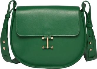 Ines De La Fressange Senda Schoudertas - Dames - Schoudertassen - Groen - ONE Size - Leer - Tassen