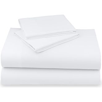 California Design Den Hotel Luxe 800 Thread Count 100% Cotton Sateen Sheet Set in Bright White at Nordstrom, Size California King