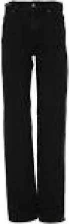 Saint Laurent Relax Straight Jeans - Dames - Regular Fit Jeans - Zwart - W25 - Katoen - Jeans
