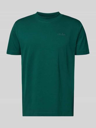 Ellesse T-Shirt mit Label-Stitching und Rundhalsausschnitt in Dunkelgruen, Gr&ouml;&szlig;e L