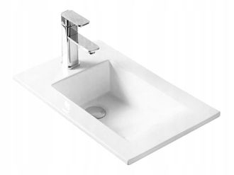 Desconocido Desconocido - Lavabo De Encastrar Cer&aacute;mico 34x55x16 Cm, Blanco