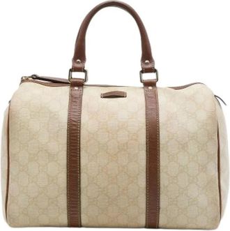 Gucci Pre-owned Canvas gucci-bags - Dames - Vintage Weekendtas - Beige - ONE Size - Vintage