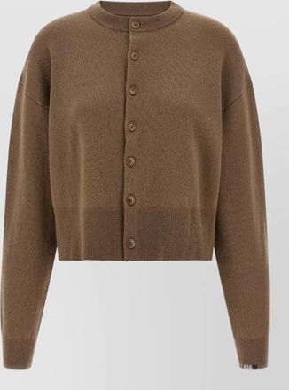 Extreme Cashmere cashmere cropped ribbed cardigan