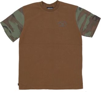 The Hundreds Washed Camo Tee - Heren - T-shirts - Bruin - L - Katoen - Tops