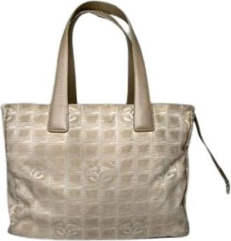 Chanel Pre-owned Vintage Tote Bag - Dames - Vintage Shopper - Beige - ONE Size - Vintage