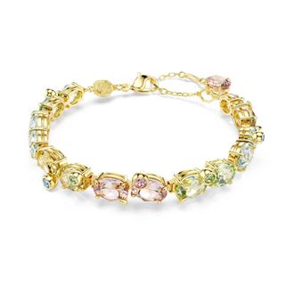 Swarovski Bracelets, female, Multicolor, Size: ONE SIZE Gold Crystal Bracelet, Stylish Accessory