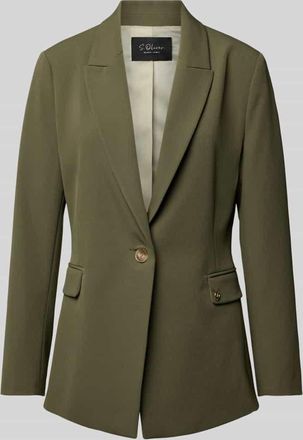 s.Oliver Black Label Slim Fit Blazer mit Pattentaschen in Oliv, Größe 44