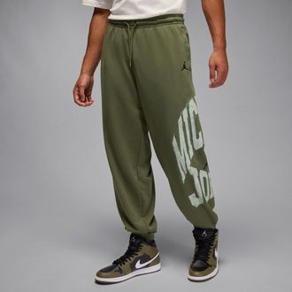 Nike Jordan Mens Jordan Brooklyn Collegiate Pants in Green | HV0091-222