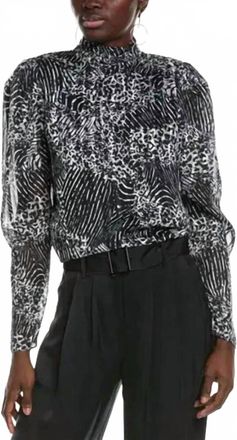 Ramy Brook Kaliyah Blouse In Antique Black