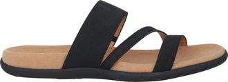 Gabor Elastische Textielsandalen - Dames - Sandalen - Zwart - 39 EU - Leer - Schoenen