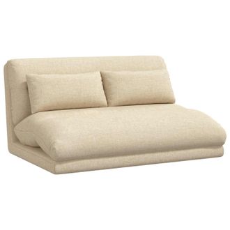 vidaXL Sill&oacute;n Ajustable Crema Tela Vidaxl