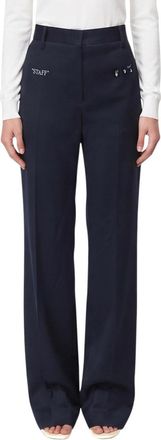 Off-white Blue Straight Pant