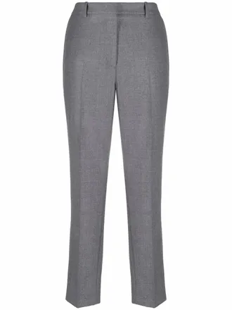 Incotex cropped straight leg trousers - Grey