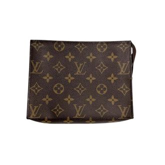 Louis Vuitton Brown Monogram Canvas Pochette Pouch Wash Bag (Pre-Owned)