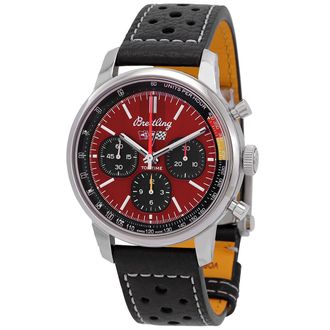 Breitling Pre-owned Breitling Top Time B01 Chevrolet Corvette Chronograph Automatic Chronometer Red Dial Mens Watch AB01761A1K1X1