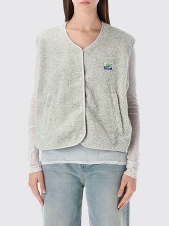American Vintage Gilet imbottito in pile con scollo a girocollo e tasche