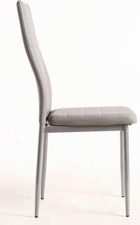 Regalos Miguel Regalos Miguel - Packs Sillas Comedor - Pack 4 Sillas Lauter Polipiel - Gris Claro