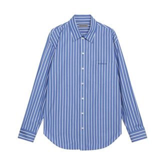 Balenciaga Heren, Overhemden, Blauw, Maat: M
