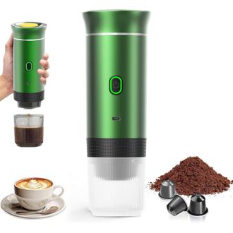 OEM Cafetera Port&aacute;til, M&aacute;quina De Espresso El&eacute;ctrica 3 En 1, Recargable De 12 V, Ideal Para La Oficina, Viajes Y El Hogar. Compatible Con C&aacute;psulas De Espr