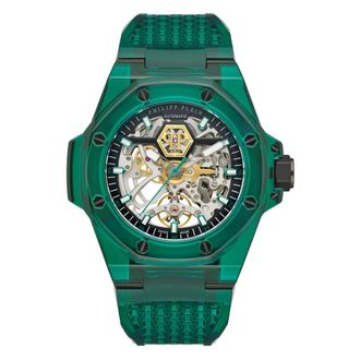 Philipp Plein Accessoires, Heren, Groen, ONE Size, King Phantom Venom Horloge