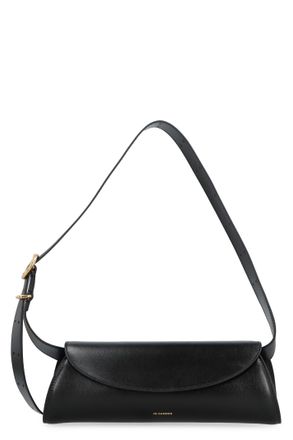 Jil Sander Cannolo Leather Crossbody Bag