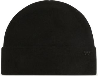 Max Mara Muts met logo - Zwart