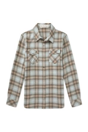 God's True Cashmere Joy Checked Cashmere Shirt