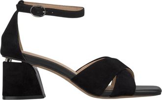 Alma En Pena Classic Sandalen met Bandjes - Dames - Sandalen met hakken - Zwart - 39 EU - Leer - Schoenen