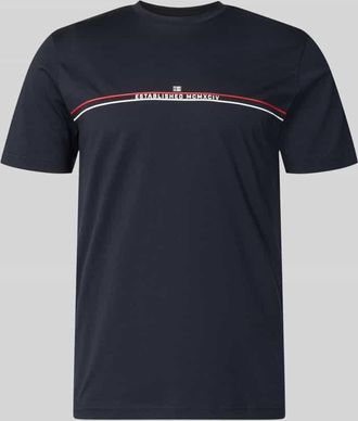 Christian Berg Regular Fit T-Shirt mit Logo-Print in Marine, Gr&ouml;&szlig;e 3XL