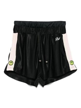 Barrow stripe-detail shorts - Black