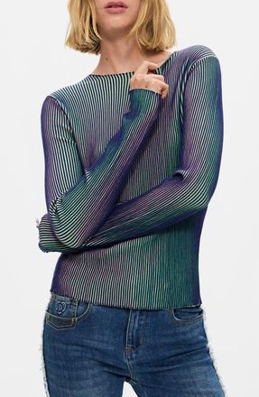 Desigual Gradient Rib Sweater in Blue at Nordstrom, Size X-Large