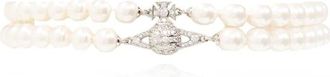 Vivienne Westwood Necklaces, female, Beige, Size: S Graziella Choker
