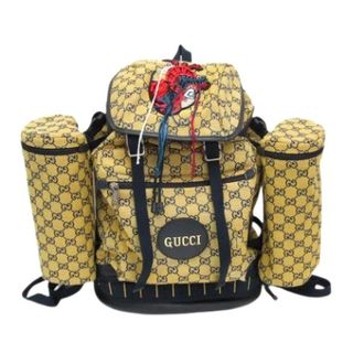 Gucci Pre-owned Heart Patch Backpack - Heren - Vintage Rugzakken - Geel - ONE Size - Leer - Vintage