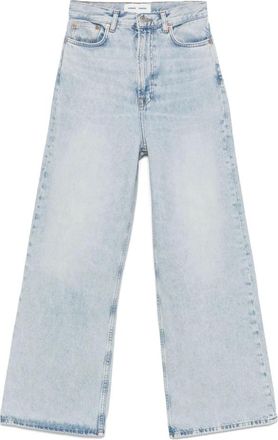 Samsøe & Samsøe Dames, Jeans, Blauw, Maat: W28 L30 Katoen
