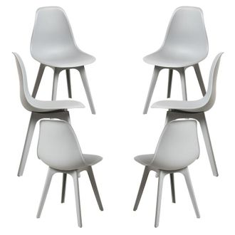 Regalos Miguel Regalos Miguel - Packs Sillas Comedor - Pack 6 Sillas Kelen Suprym - Gris Claro