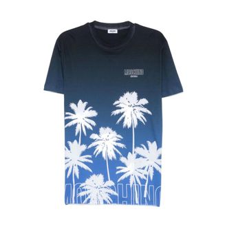Moschino T-Shirts, male, Blue, Size: 2XL Moschino T-shirts and Polos