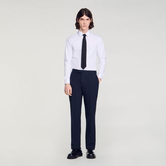 Sandro Micro-check suit trousers