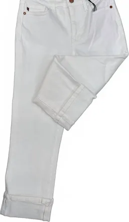 Judy Blue Womens Caprison Pants In White