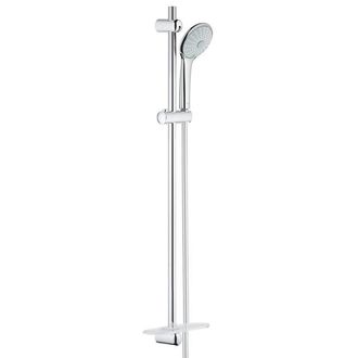 GROHE Euphoria 110 Massage Glijstangset - 90cm - ronde handdouche - 3 straalsoorten - gladde doucheslang - met zeepschaal - chroom