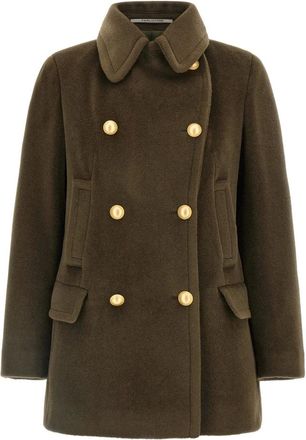 Tagliatore Jassen, Dames, Groen, L, Wol, Blanche Coat