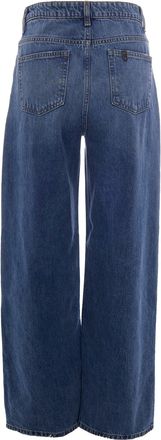 Liu Jo Womens Straight Jeans Awry Blue Denim New Strong Cotton