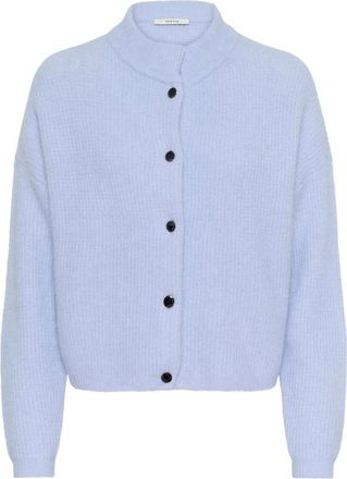 Gestuz Alpha GZ Short Cardigan - Dames - Vesten - Blauw - L - Wol - Truien & Vesten