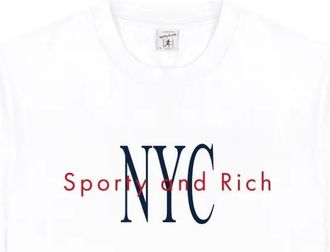 Sporty & Rich T-shirt NY Minute - Bianco