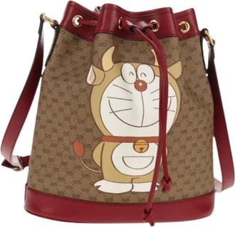 Gucci Pre-owned Bucket Bag - Dames - Vintage Tas - Beige - ONE Size - Leer - Vintage