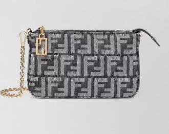 Fendi baguette pouch fabric crossbody bag
