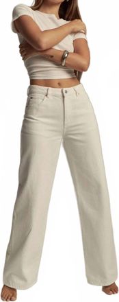 Rolla's Kate Baggy Jeans In Off White