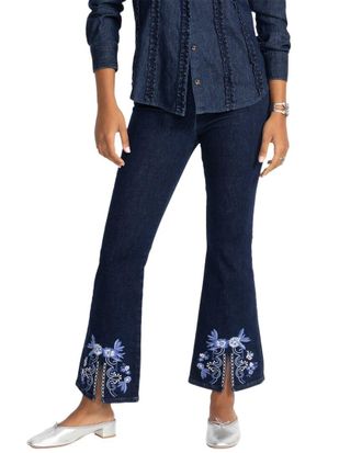 Johnny Was The Slit Pull-On Kick Flare Jean