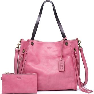 OLD TREND Daisy Leather Tote Bag in Orchid at Nordstrom Rack